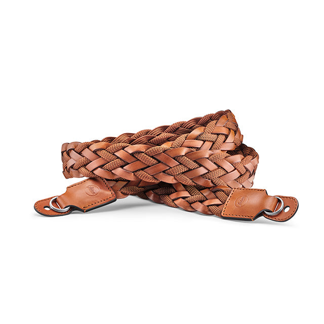 Leica Flettet Flad Kamerarem Cognac