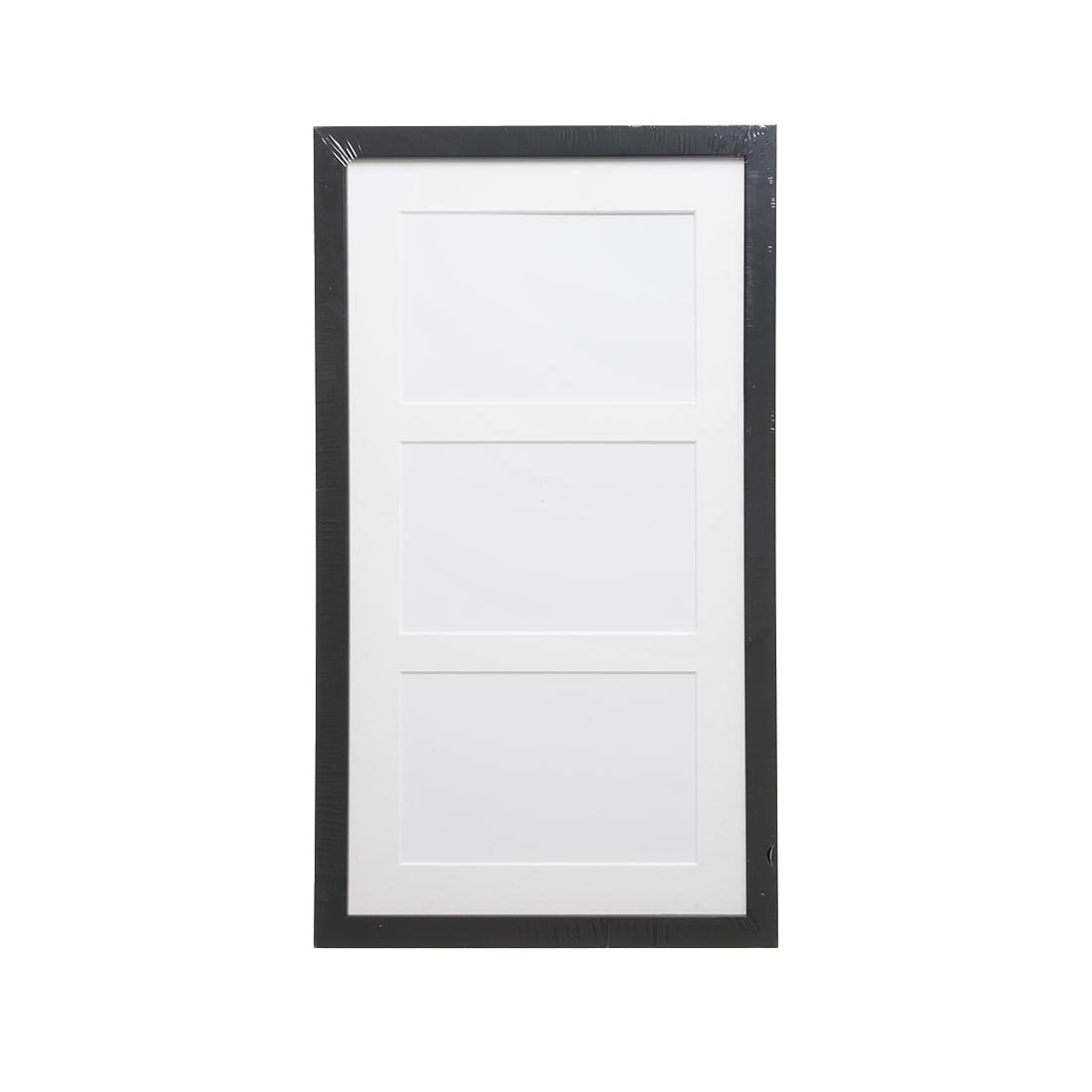 ADJ 2093 Træramme Sort 3 x 10x15 cm m/Hvidt Passepartout